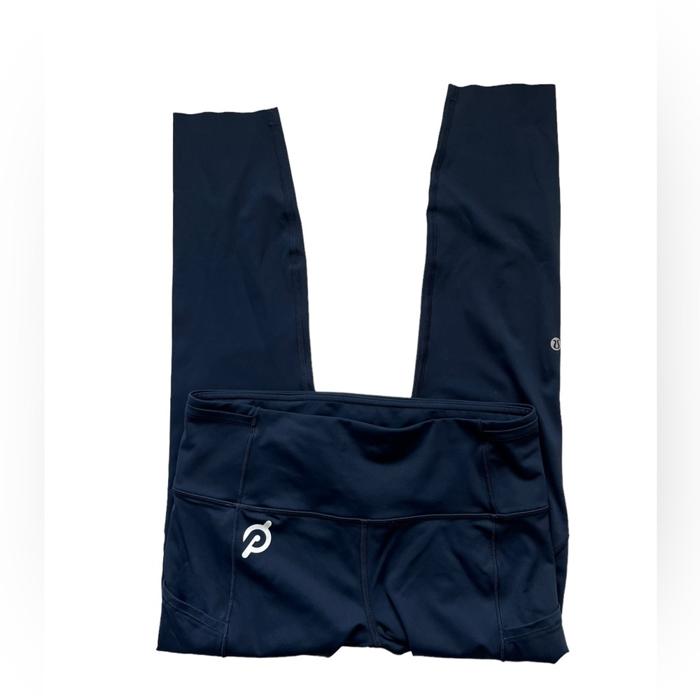 Lululemon fast and free tights peloton logo navy blue 8 - Picture 8 of 15